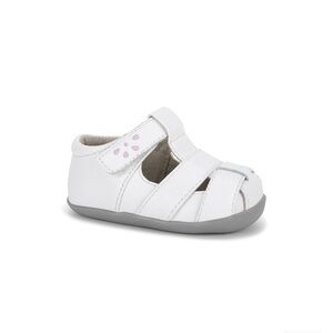 See Kai Run Brooke III White Kids Sandals- Size 3